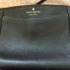 Kate Spade - Monica Black Pebble Leather With Silver Hardware Crossbody